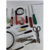 Image 3 : Assorted Screwdrivers, Tin Shears, Vise Grips, Strap Wrench, Misc