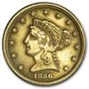 Image 1 : $ 2.5 Gold Liberty Head Random Date Coin