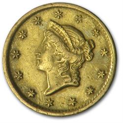 $ 1 Gold Liberty Head Coin-
