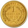 Image 2 : 19th Century  $ 1 Gold Liberty COin-