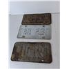 Image 2 : (3) Saskatchewan License Plates