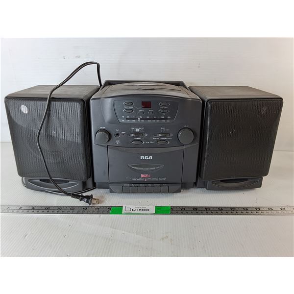 RCA Radio/CD/Cassette Player- Radio Working, Cannot Ship