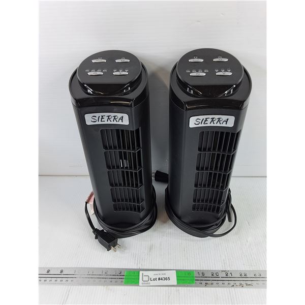 (2) Sierra Fans - Powers On, As Is