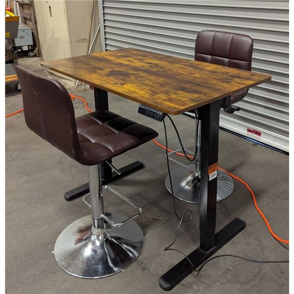 IMgadgets Electric Adjustable Table/Desk With 2 Height Adjustable Chairs