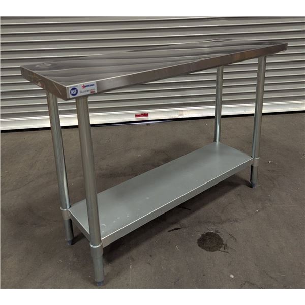 48" x 18" Stainless Steel Work Table, Omcan