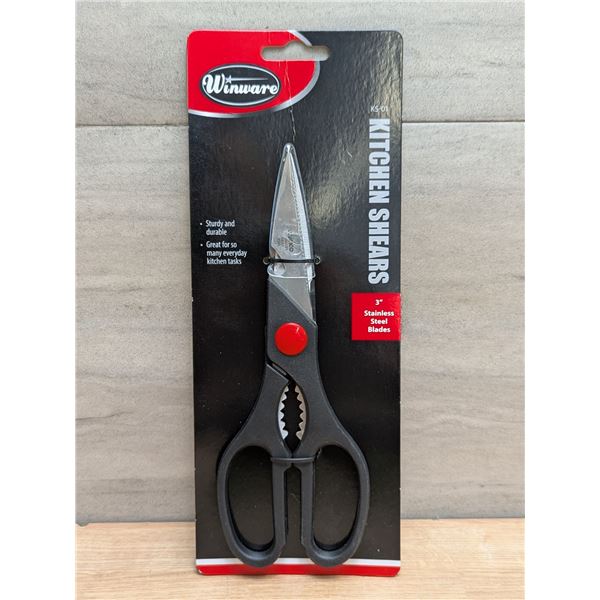 Winware 3" Stainless Steel Blades Kitchen Shears