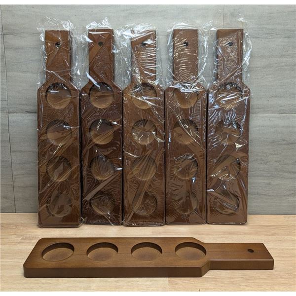 Arcoroc Beer Paddles With 4 Holes - Lot of 6