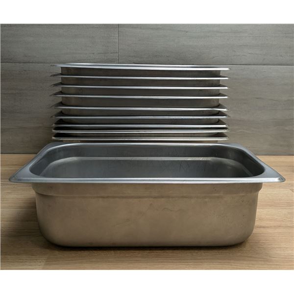 5L Stainless Steel Gelato/Ice Cream  Pans - Lot of 10