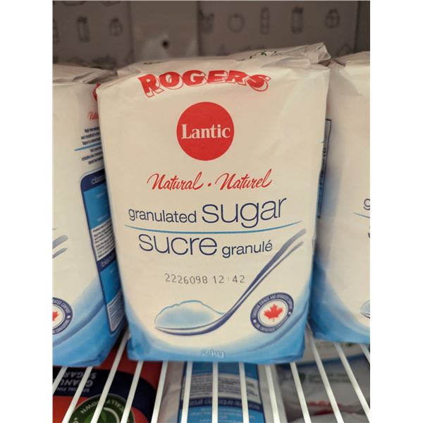 Rogers Granulated Sugar, 2kg - Lot of 6