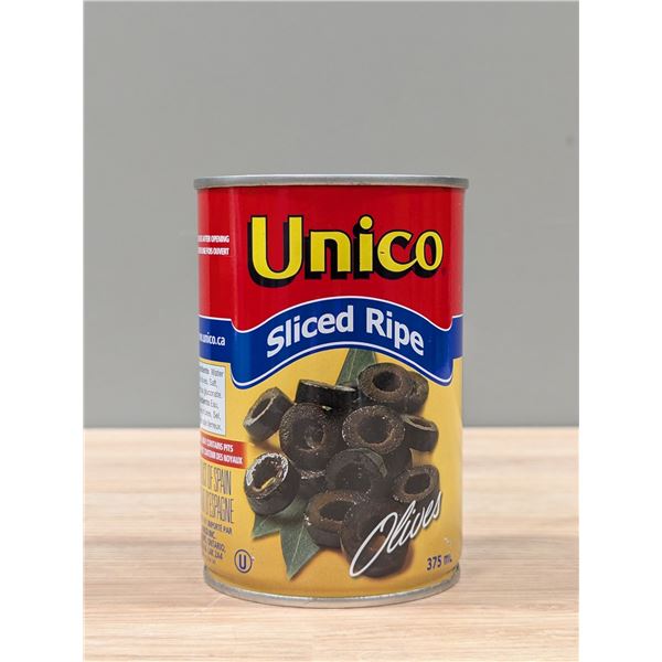 Unico Sliced Ripe Olives - Lot of 27