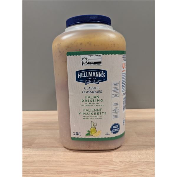Hellmann's Classics Italian Dressing, 3.78L - Lot of 2