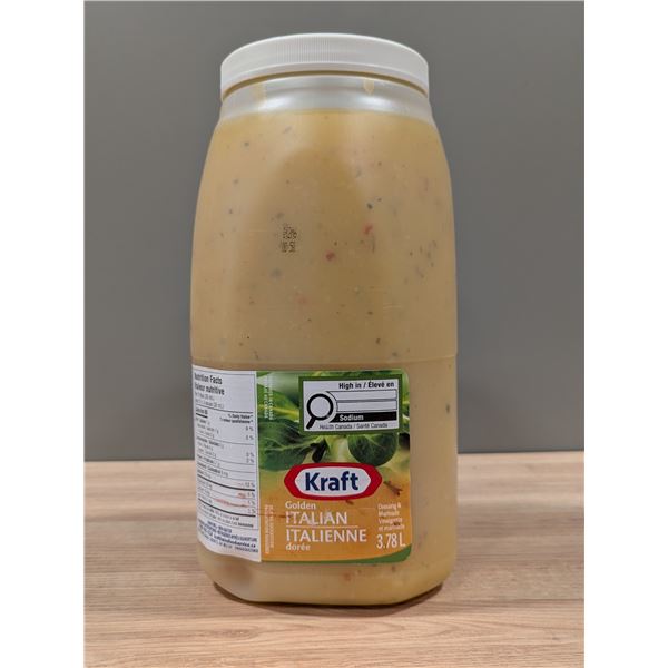 Kraft Golden Italian Dressing & Marinade 3.78L - Lot of 2