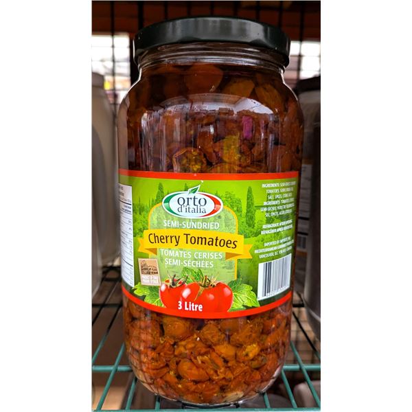 Orto d'Italia Semi-Sundried Cherry Tomatoes, 3L - Lot of 3