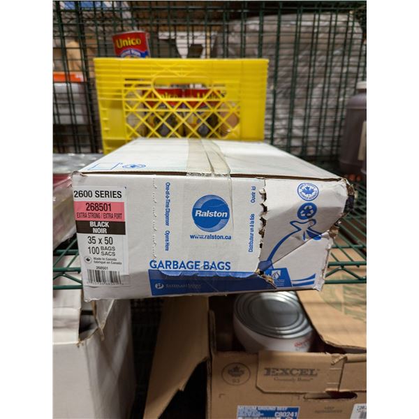 Ralston 35 x 50 Ultra Garbage Bags, Black 268501 - Lot of 1 case