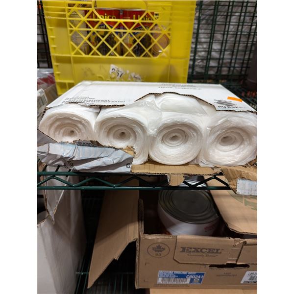 Hy Pax 30" x 38" Garbage Bags, Clear - Lot of 4 Rolls (1case)