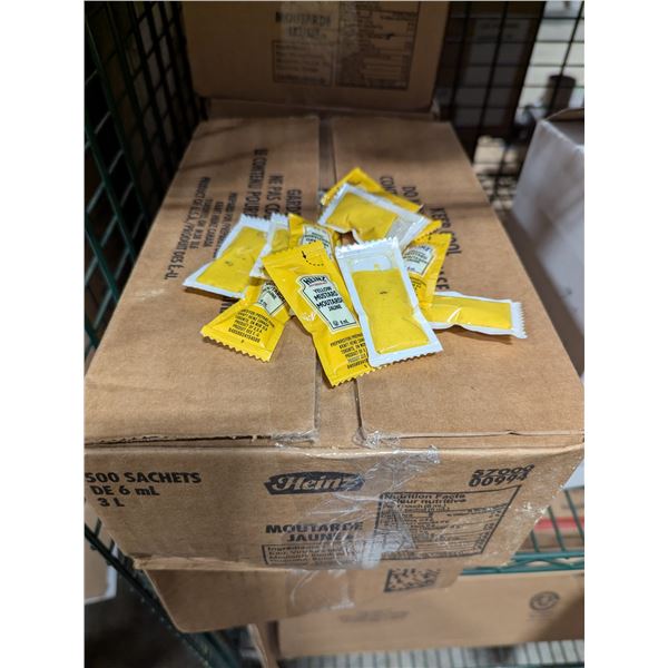 Heinz Yellow Mustard, 6ml - Lot of 500 (1 case)