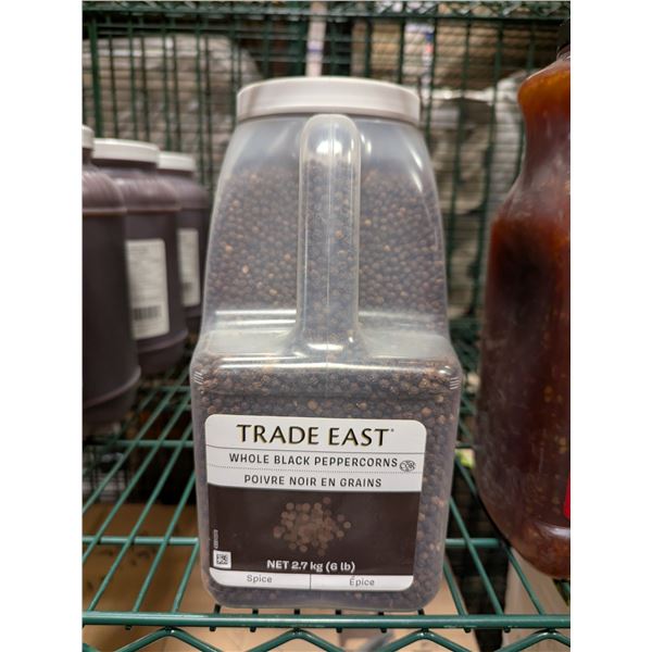 Trade East Whole Black Peppercorns, 2.7kg