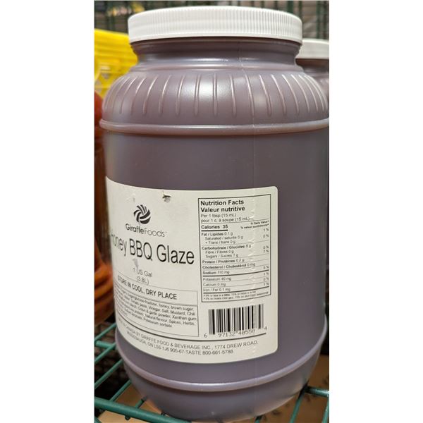 Giraffe Foods Honey BBQ Glaze, 3.8L - Lot of 2