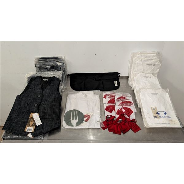Chef uniforms, Vests & Bow ties - Lot of Approx. 45pcs | FtC