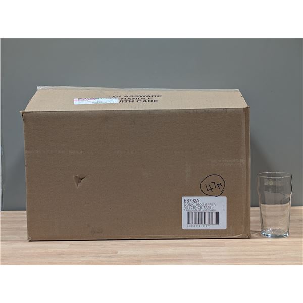 Arcoroc E8792A 16oz Nonic Glasses - Lot of 48 | EC4
