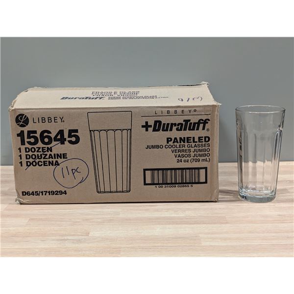 Libbey 15645 24oz Jumbo Cooler Glasses - Lot of 11 | EC4