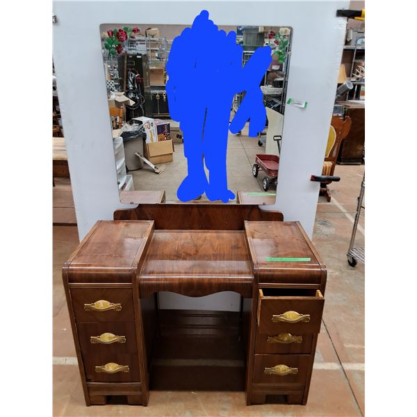 *Six Drawer Vanity with Mirror No Shipping