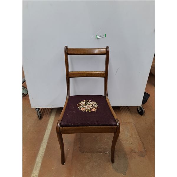 *Wooden Padded Chair No Shipping