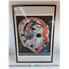 Image 1 : #Framed Edmonton Oilers Hockey Mask Print 37" x 25", PICKUP ONLY