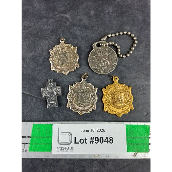 Assorted Vintage Pendants & Dog Tag