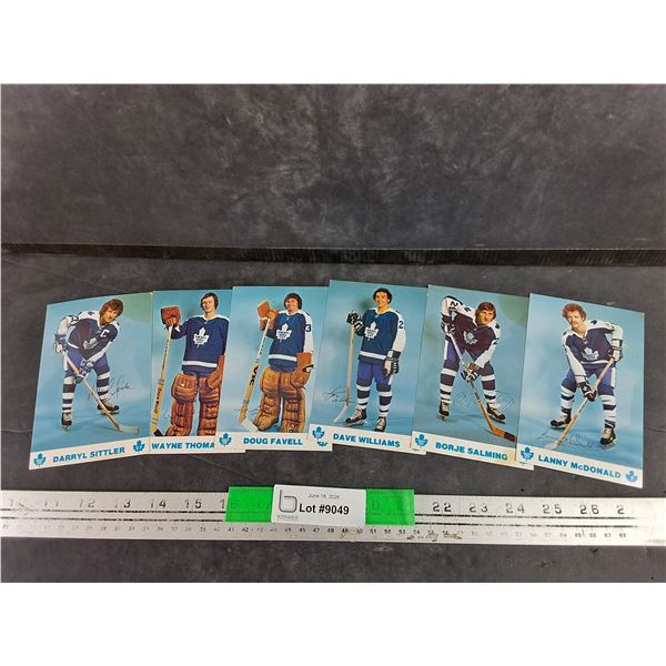 Oversized Toronto Maple Leafs Hockey Cards - Dave Williams, Borje Salming, Darryl Sittler, Misc