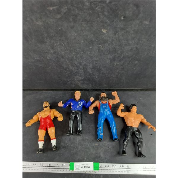 (4) Vintage Wrestler Figures
