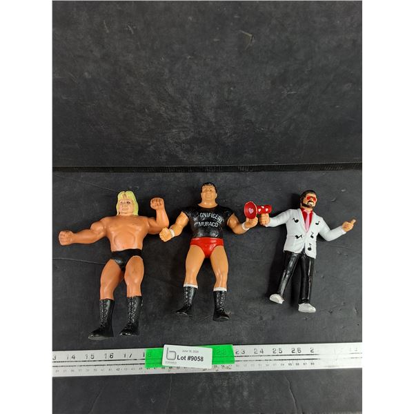 Assorted Vintage Wrestler Figures