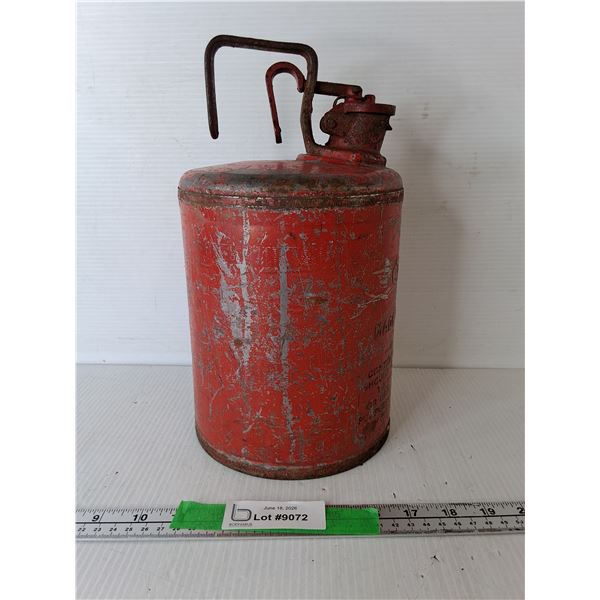 Vintage Coleman Fuel Can 12.5" Tall