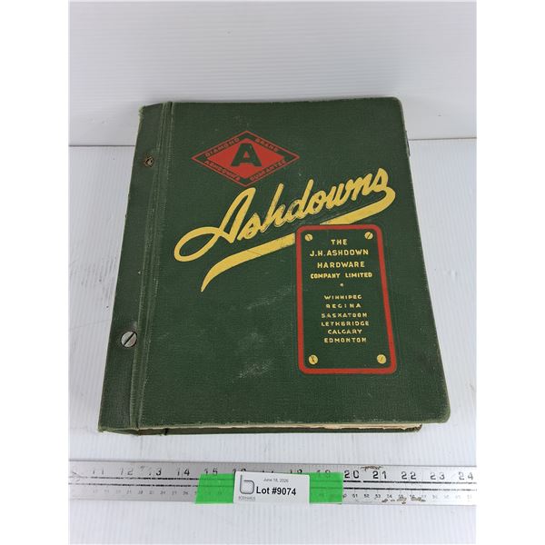 Vintage The J.H. Ashdown Hardware Catalog