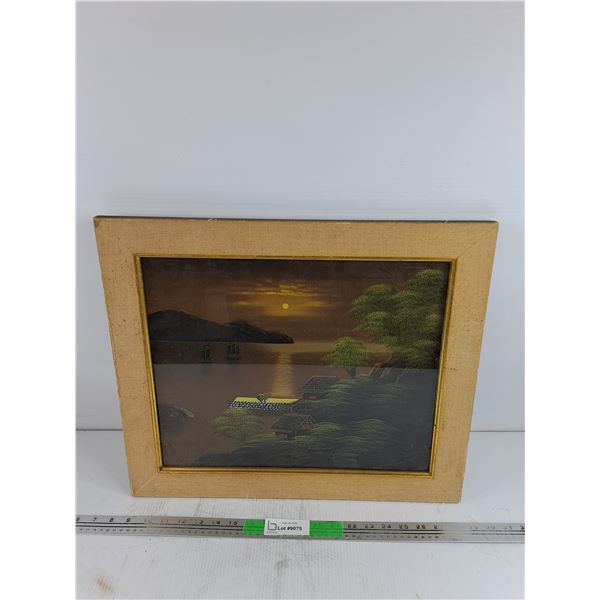 Framed Wall Art Painting 20" x 17"