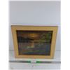 Image 1 : Framed Wall Art Painting 20" x 17"