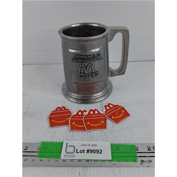 McDonald's Pewter Beerstein & Fridge Magnets