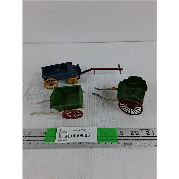 Vintage Metal Toy Trailers - Made in England
