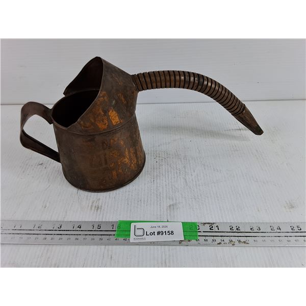 Antique Copper Oil Can