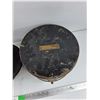 Image 2 : Antique H.M. Skidmore Metal Hat Box & (2) Antique Hats