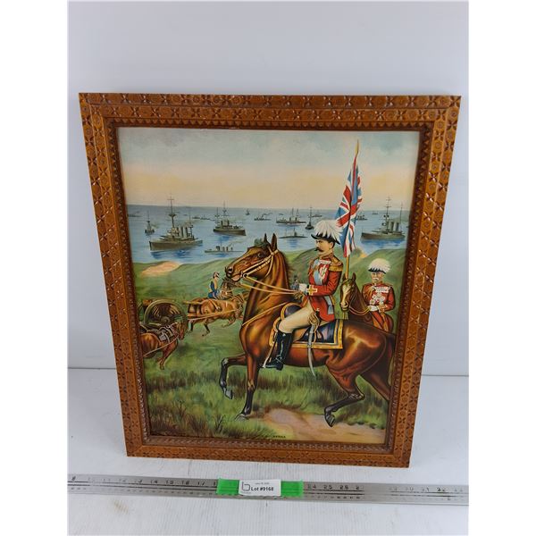 Framed Vintage Britain's Bulwarks Wall Art Print 23" x 19"