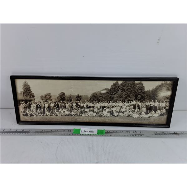 Framed Vancouver Ice + Cold Annual Picnic Belcarra Park 1950 Group Picture