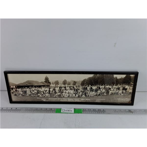 Framed Vancouver Ice + Cold Annual Picnic Belcarra Park 1953 Group Picture