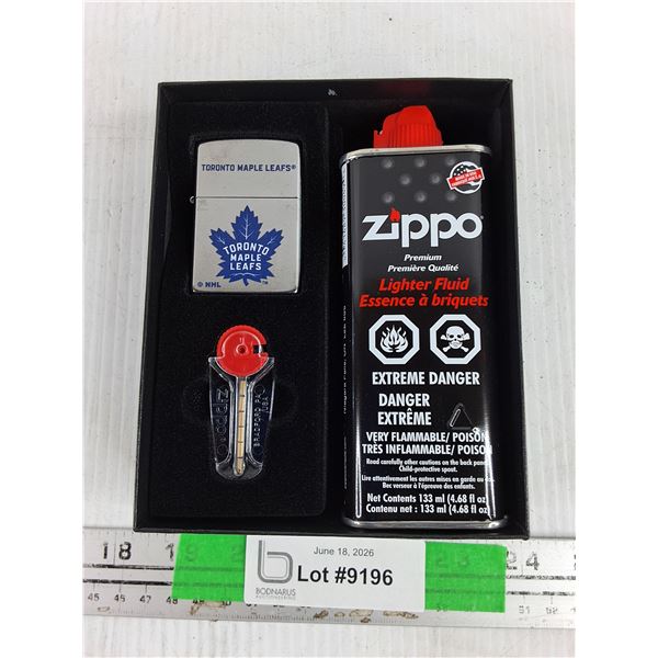 Zippo Toronto Maple Leafs Lighter Kit/Gift Set - New, Cannot Ship