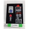 Image 1 : Zippo Toronto Maple Leafs Lighter Kit/Gift Set - New, Cannot Ship