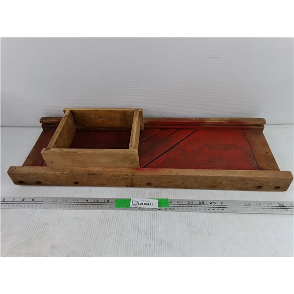 Vintage Wooden Kraut Cutter, Pickup Preferred