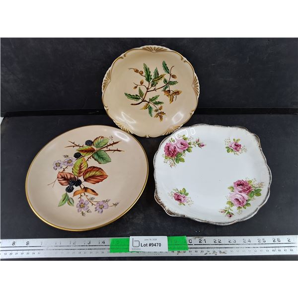 (3) Ceramic Decorative Plates