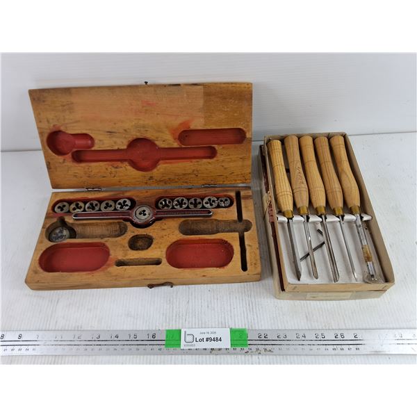 Vintage Tap & Die Set, Robert Sorby Micro Turning Tool Set