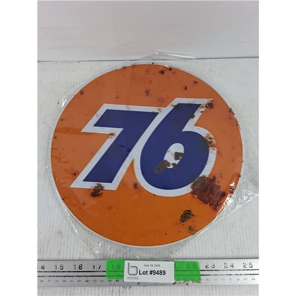 76 Round Wall Sign