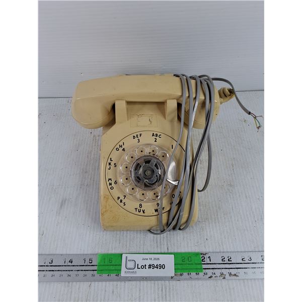 Vintage ITT Rotary Phone - As Is